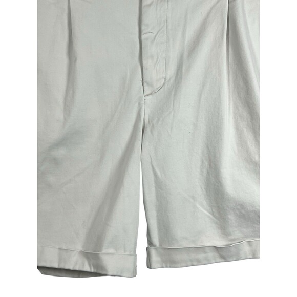 Abercrombie & Fitch Men’s Chino Shorts‎ 36 Pleated Cuffed Preppy Hamptons Resort - Picture 5 of 11